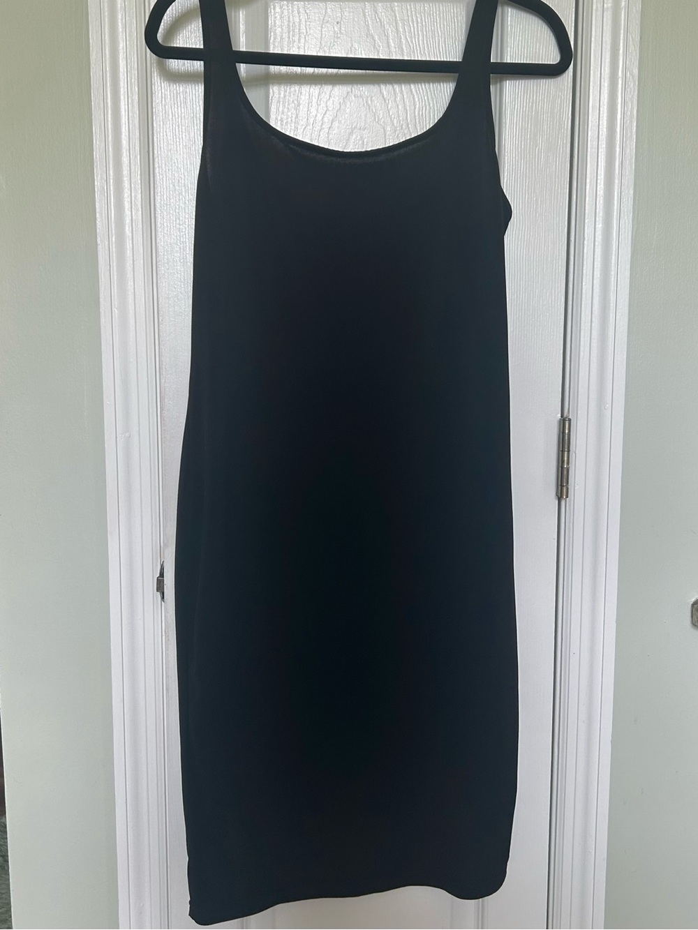SHEIN Black Midi Tank Slip Dress